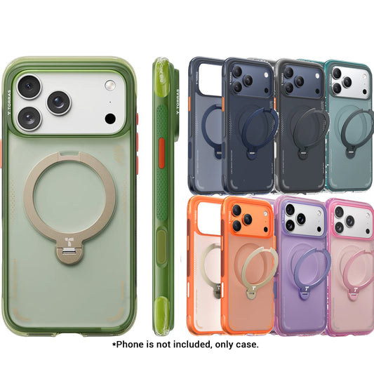 TORRAS Ostand Q3 Spin Air Series Case for iPhone 17 Pro Max / 17 Pro - Magnetic Case with Foldable Stand