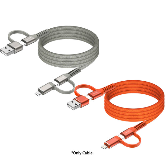 Mazer Infinite LINK Cobra 4-in-1 USB-C / USB-A / Lightning Magnetic Cable 1M / 2M