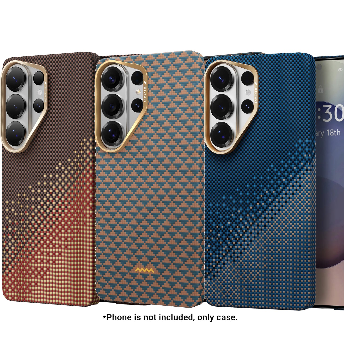 Raptic Aramid Skin for Samsung Galaxy S26 Ultra Magnetic Case Aerospace-Grade Aramid Strength