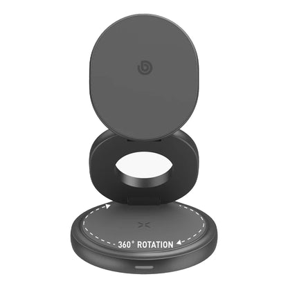 ENERGEA GoMag Gyre 3-In-1 MagSafe Compatible Wireless Charging Station - Forexengineer -Malaysia