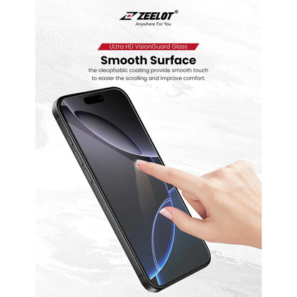 ZEELOT SOLIDsleek V2 ( 2.5D+ ) for iPhone 17 Series ( with EasyFit Installation Kit ) - Ultra HD VisionGuard