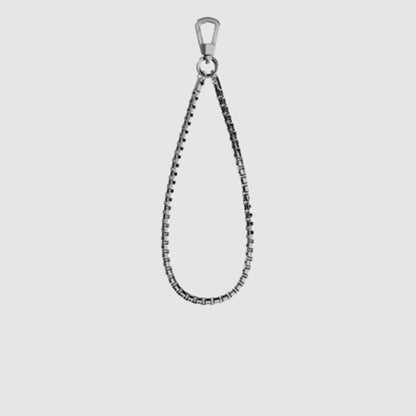 MAGEASY Metal Chain Wrist Strap 4.5mm + Strap Card Phone Lanyard