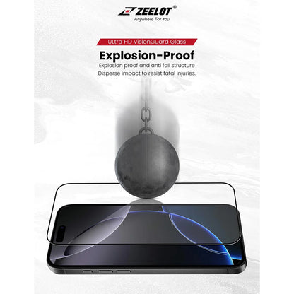 ZEELOT SOLIDsleek V2 ( 2.5D+ ) for iPhone 17 Series ( with EasyFit Installation Kit ) - Ultra HD VisionGuard