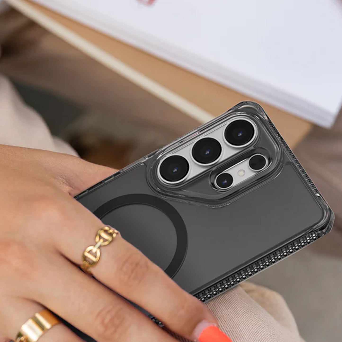 ITSKINS HYBRID R // CLEAR with MagSafe for Samsung Galaxy S26 Ultra Drop Protection up to 4m