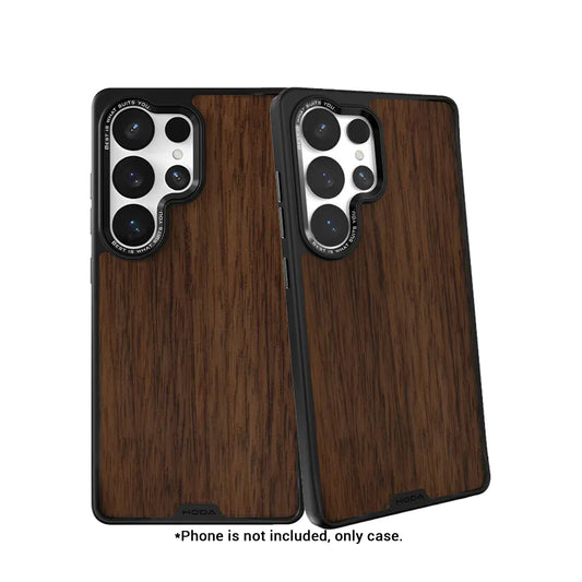 HODA DIVERSE Case Military Standard with Magnet for Samsung Galaxy S25 Ultra - Walnut - Forexengineer -Malaysia