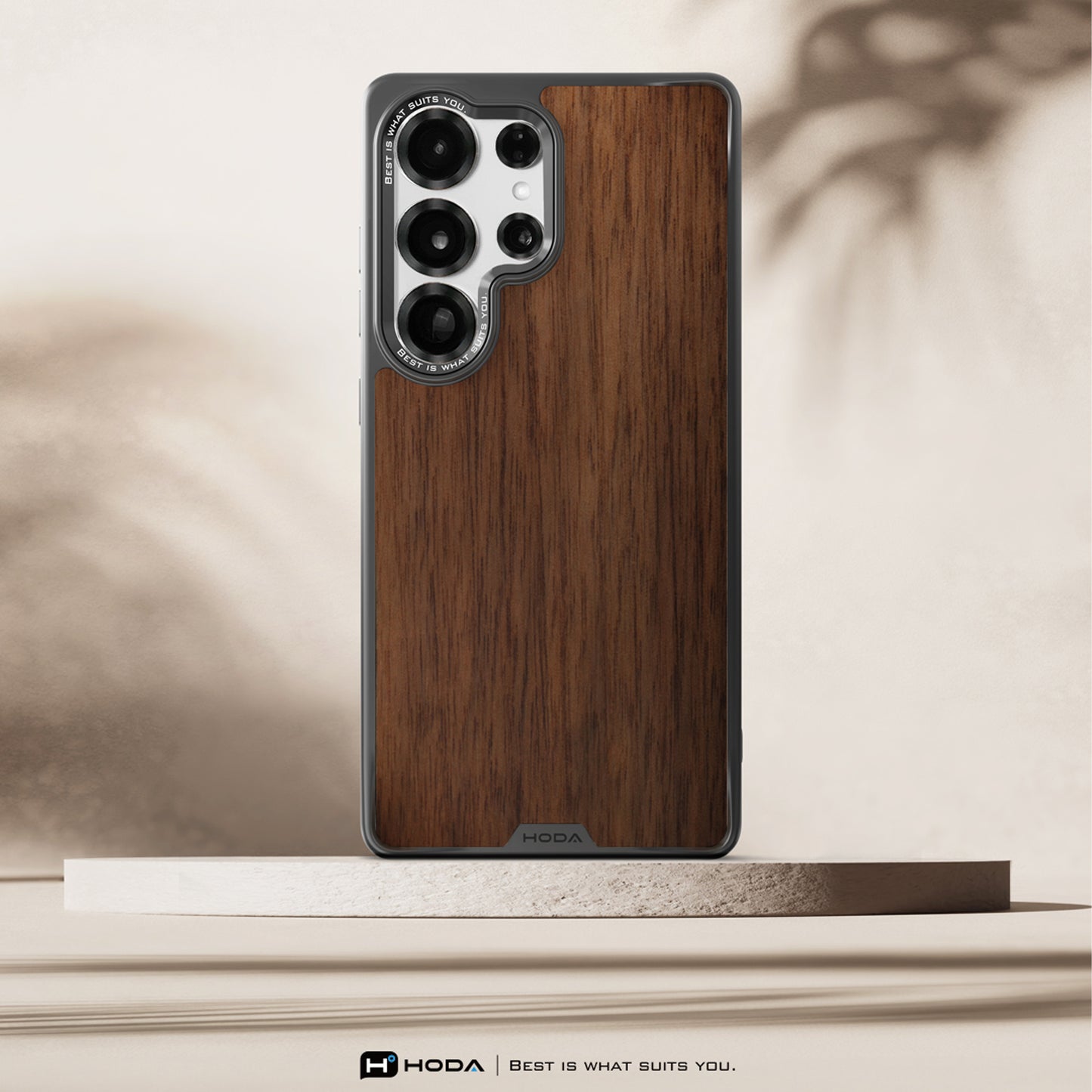 HODA DIVERSE Case Military Standard with Magnet for Samsung Galaxy S25 Ultra - Walnut - Forexengineer -Malaysia