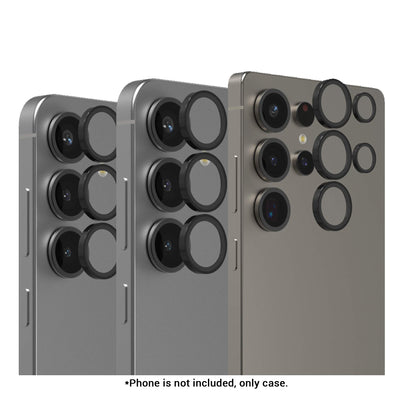 InvisibleShield Glass Elite Anti-Reflective Camera Rings Lens Protector for Samsung Galaxy S25 Series - Black - Forexengineer -Malaysia