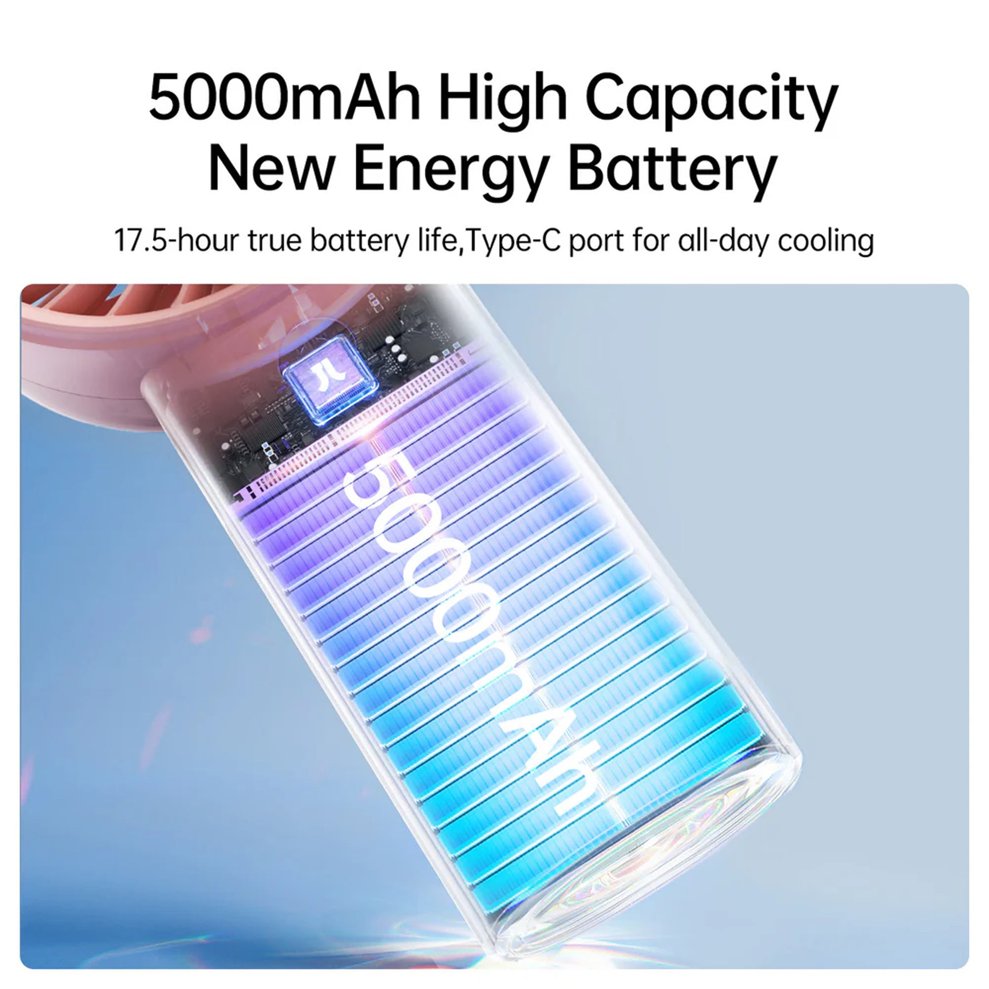 JisuLife Handheld Hand Fan Life4 5000mAh / 3600mAh Rechargeable 5 Speeds Control - Forexengineer -Malaysia- 6975061532880-6975061532859-6975061532873-6975061532842-6975061532866-6975061532835