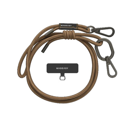 MAGEASY 6mm Rope Strap + Strap Card - Phone Lanyard Adjustable Length - Forexengineer -Malaysia- 4895241114809-4895241114816-4895241114823-4895241114830-4895241114847-4895241114854-4895241114861-4895241114878-4895241114885
