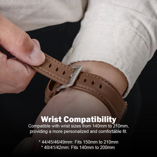 MAGEASY Nappa Calfskin Leather Band for Apple Watch 49mm / 46mm / 45mm / 44mm / 42mm / 41mm / 40mm - Forexengineer -Malaysia- 4895241131523-4895241131509-4895241131530-4895241131516
