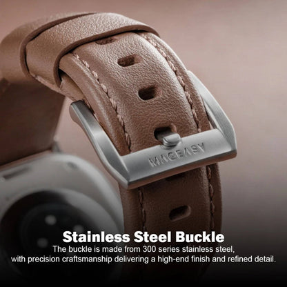 MAGEASY Nappa Calfskin Leather Band for Apple Watch 49mm / 46mm / 45mm / 44mm / 42mm / 41mm / 40mm - Forexengineer -Malaysia