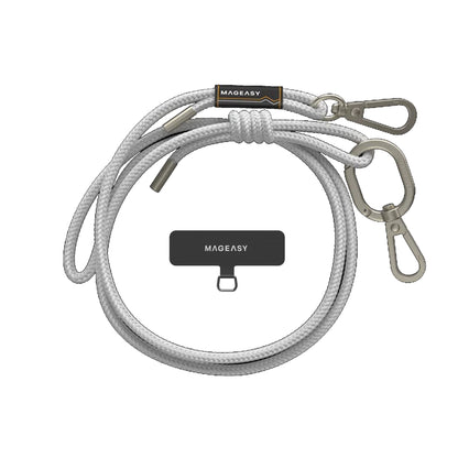 MAGEASY 6mm Rope Strap + Strap Card - Phone Lanyard Adjustable Length - Forexengineer -Malaysia- 4895241114809-4895241114816-4895241114823-4895241114830-4895241114847-4895241114854-4895241114861-4895241114878-4895241114885
