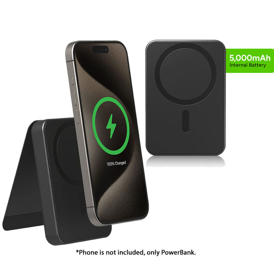 Mophie Snap+ Powerstation Mini with Stand - 5000mah Powerbank Magsafe and Qi2 Compatible - Forexengineer -Malaysia