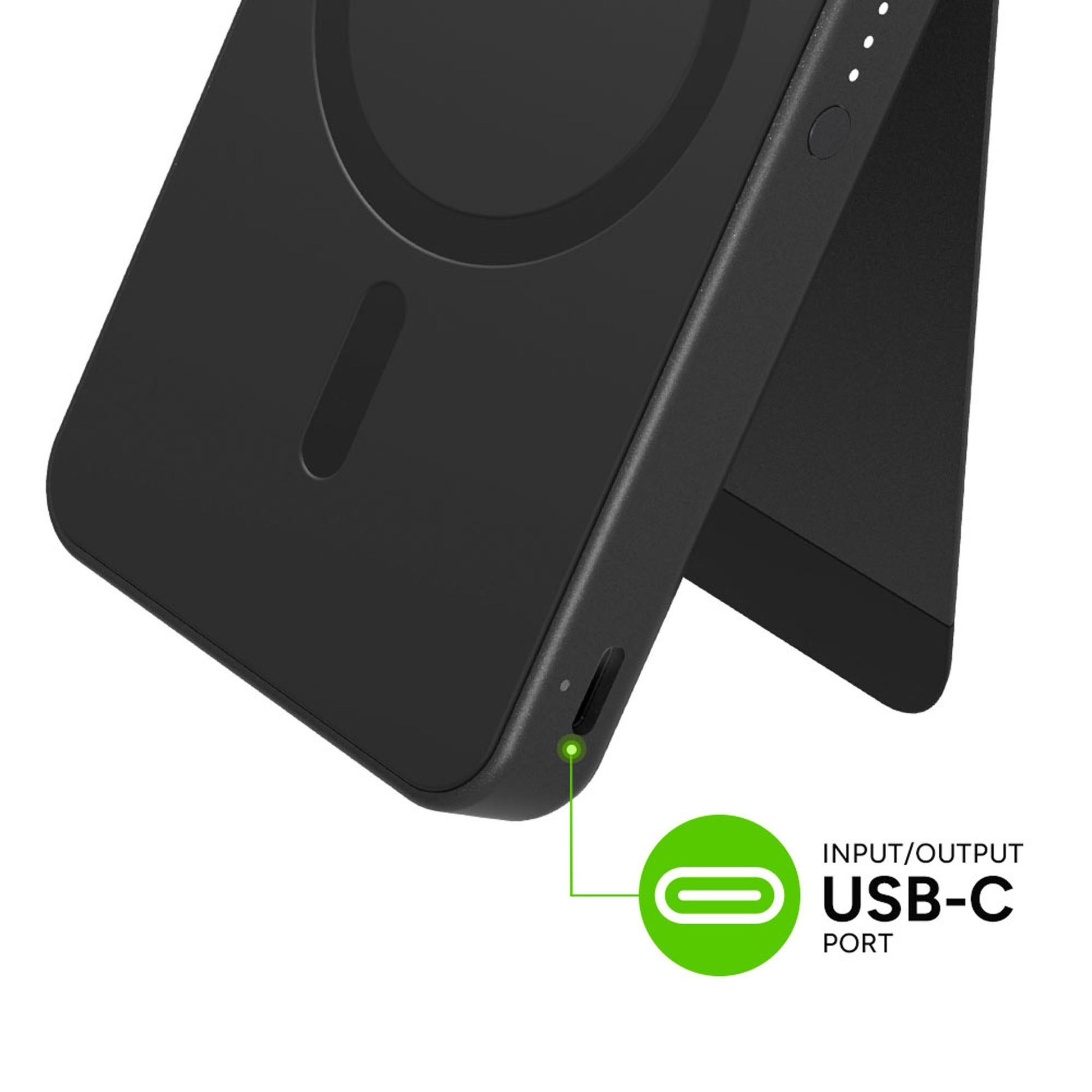 Mophie Snap+ Powerstation Mini with Stand - 5000mah Powerbank Magsafe and Qi2 Compatible - Forexengineer -Malaysia