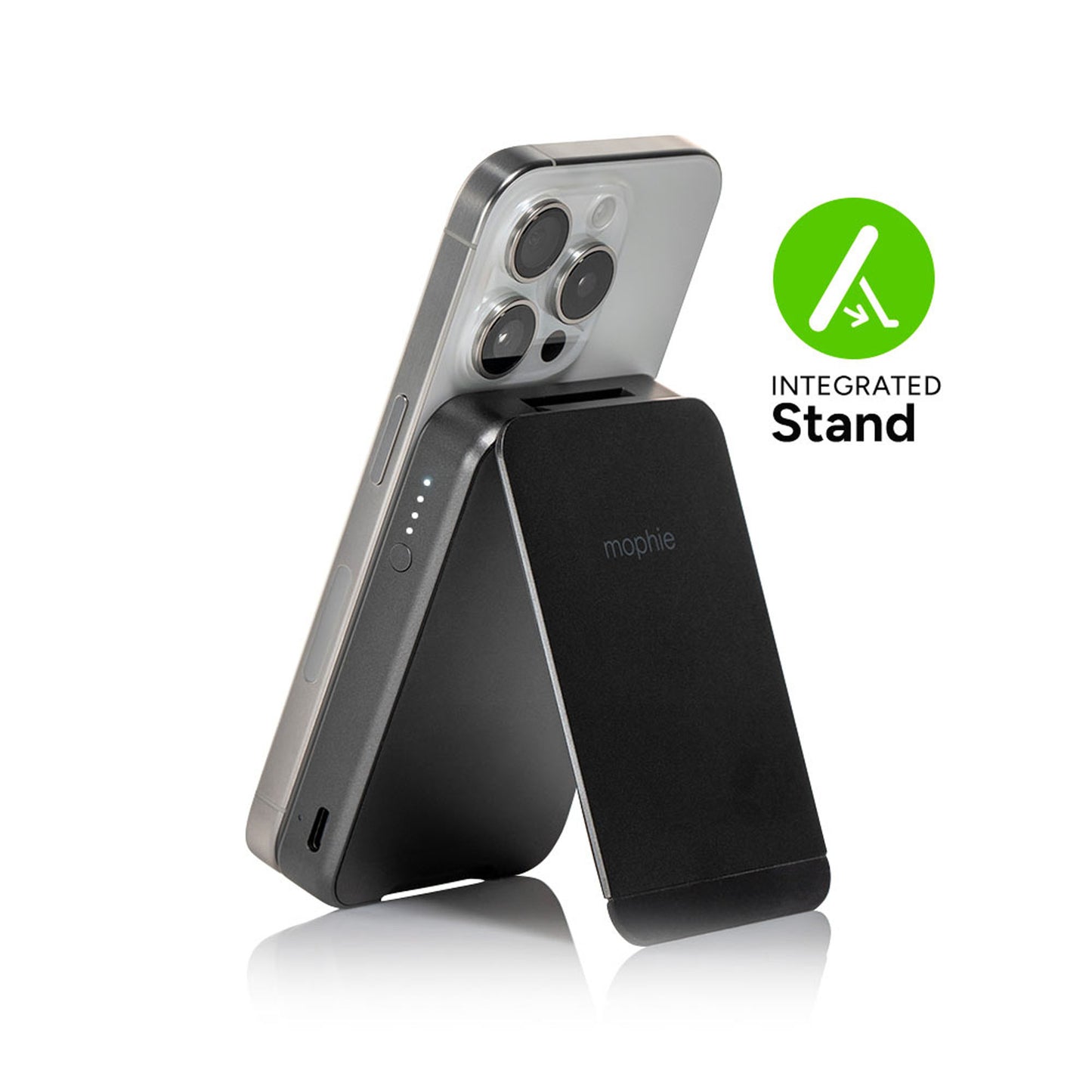 Mophie Snap+ Powerstation Mini with Stand - 5000mah Powerbank Magsafe and Qi2 Compatible - Forexengineer -Malaysia