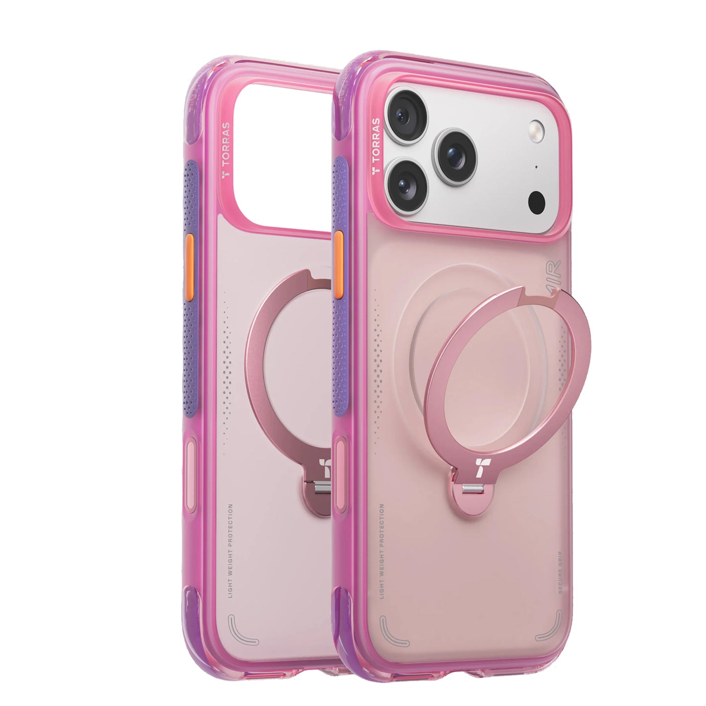 TORRAS Ostand Q3 Spin Air Series Case for iPhone 17 Pro Max / 17 Pro - Magnetic Case with Foldable Stand