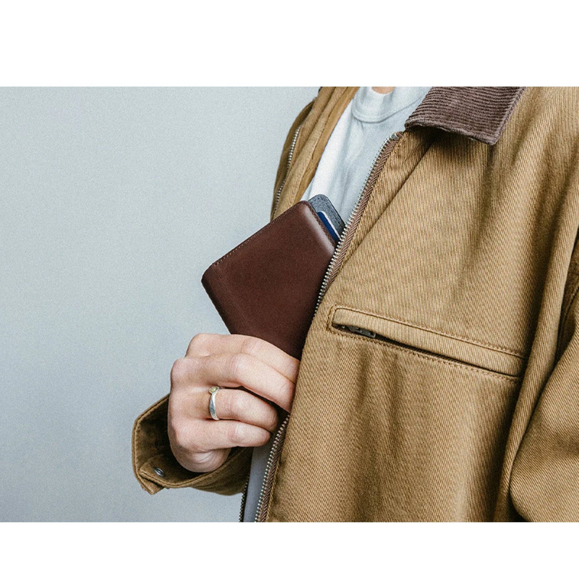 NOMAD Passport Wallet Horween Leather - 4 Card Slots and 3 Larger Compartments - Forexengineer -Malaysia