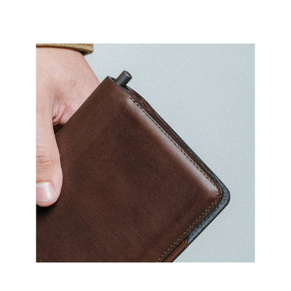 NOMAD Passport Wallet Pen Edition Horween Leather - 4 Card Slots and 3 Larger Compartments - Forexengineer -Malaysia