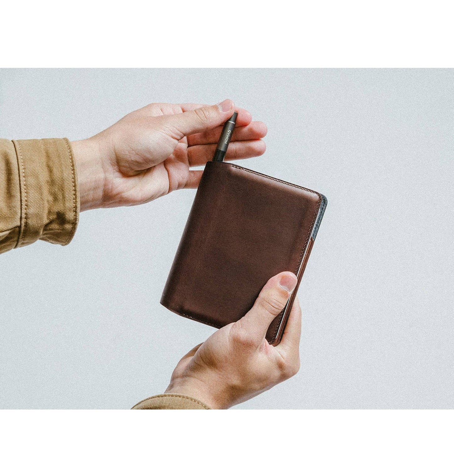 NOMAD Passport Wallet Pen Edition Horween Leather - 4 Card Slots and 3 Larger Compartments - Forexengineer -Malaysia