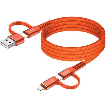 Mazer Infinite LINK Cobra 4-in-1 USB-C / USB-A / Lightning Magnetic Cable 1M / 2M