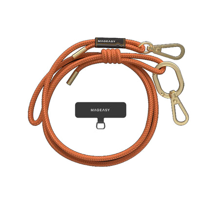 MAGEASY 6mm Rope Strap + Strap Card - Phone Lanyard Adjustable Length - Forexengineer -Malaysia- 4895241114809-4895241114816-4895241114823-4895241114830-4895241114847-4895241114854-4895241114861-4895241114878-4895241114885