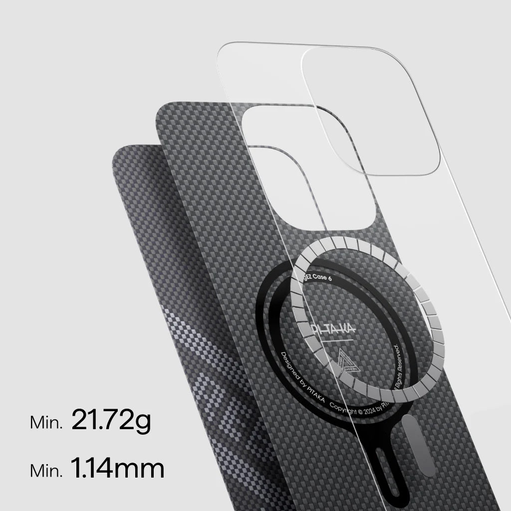 PITAKA Tactile Woven Case for iPhone 16 Series Re-TROS Collaborative - Magsafe Compatible  - Refining - Forexengineer -Malaysia- 749355417827-749355417803