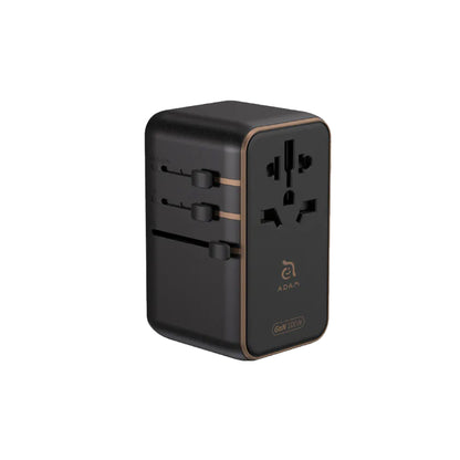 ADAM Elements T100L 100W Universal Travel Adapter with Built-In USB-C Cable