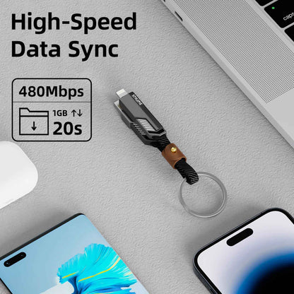 Stylepie 240W 4-in-1 Keychain Version Fast Charge Data Cable C71