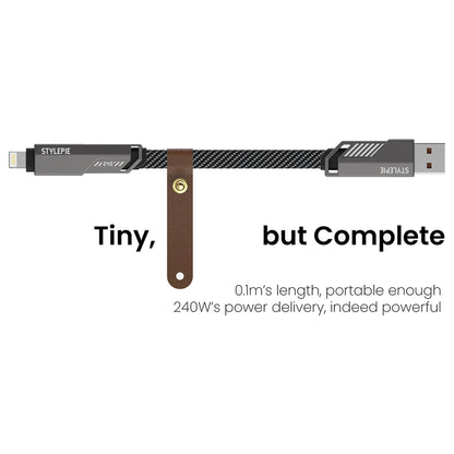 Stylepie 240W 4-in-1 Keychain Version Fast Charge Data Cable C71