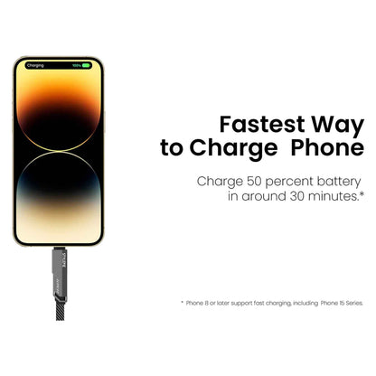 Stylepie 240W 4-in-1 Keychain Version Fast Charge Data Cable C71