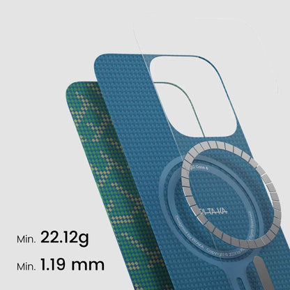 PITAKA Monogram Tactile Woven Case for iPhone 16 Series - MagSafe Compatible