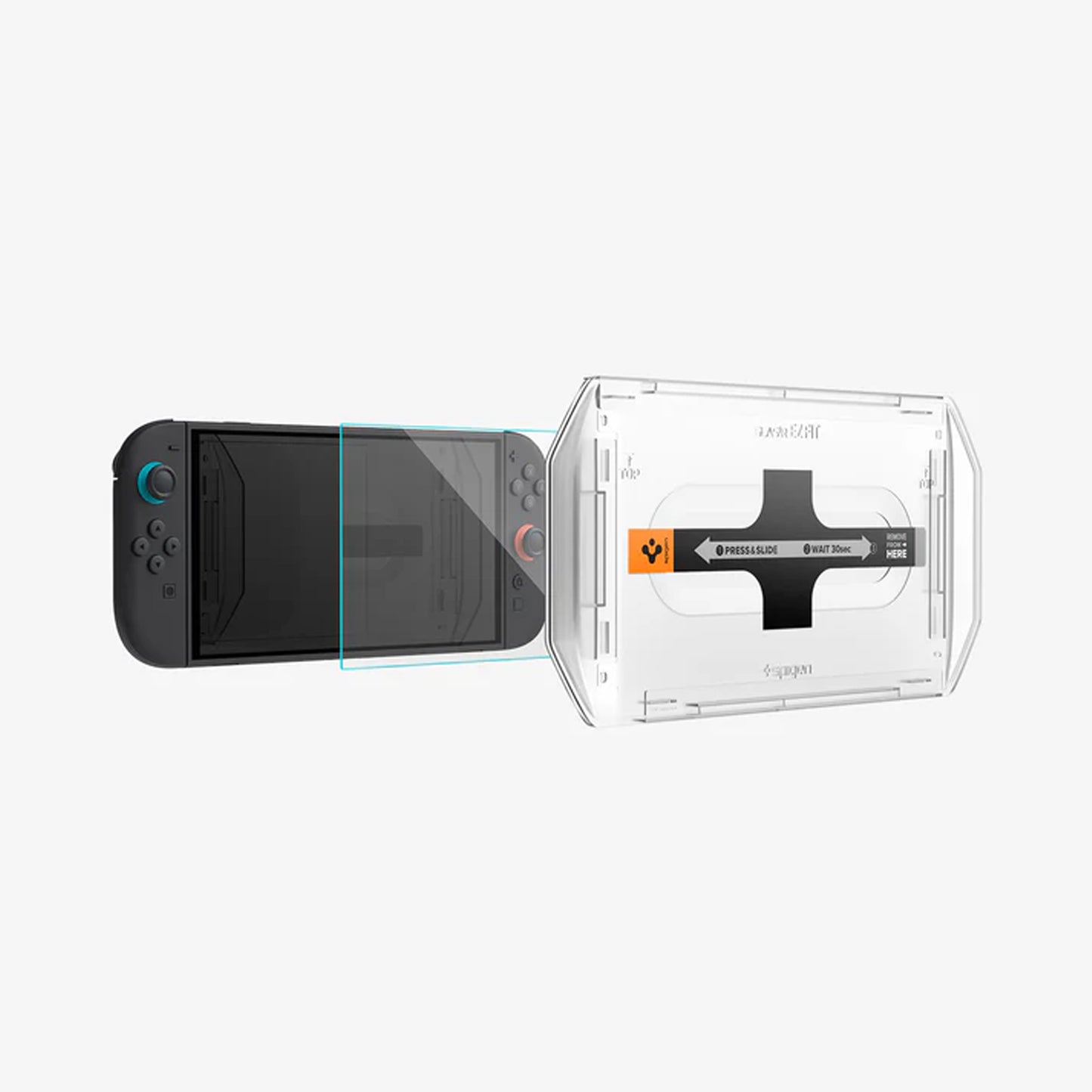 [2 Pack] Spigen Tempered GLAS.tR EZ Fit for Nintendo Switch 2 with Auto-alignment Installation Tray