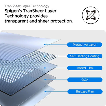 [2 pack] SPIGEN EliteShield EZ Fit Screen Protector for Apple Watch Series 11 / 10 ( 46mm / 42mm ) - Clear.