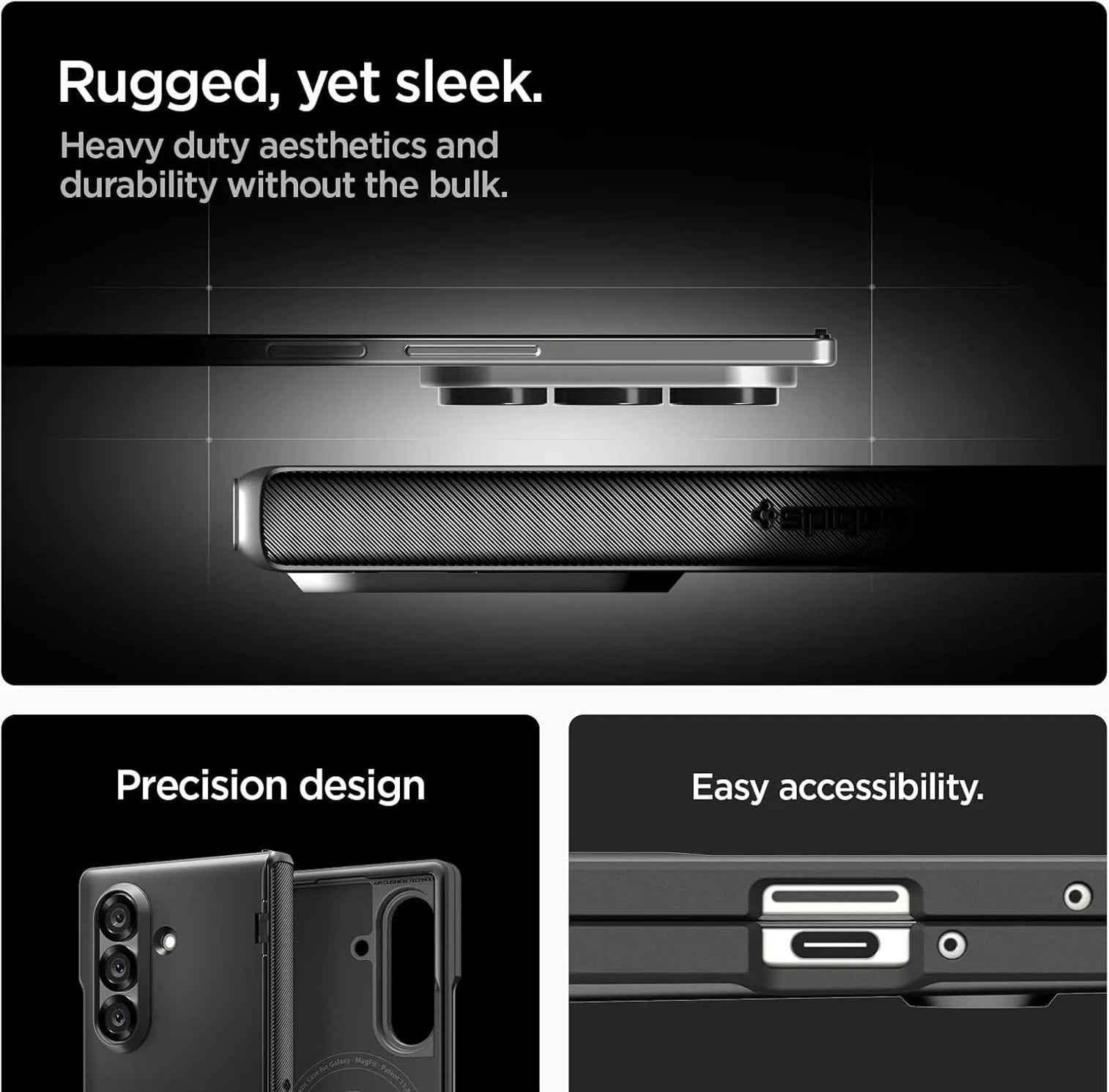 Spigen Slim Armor Pro MagFit for Samsung Galaxy Z Fold 7 Magnetic Case