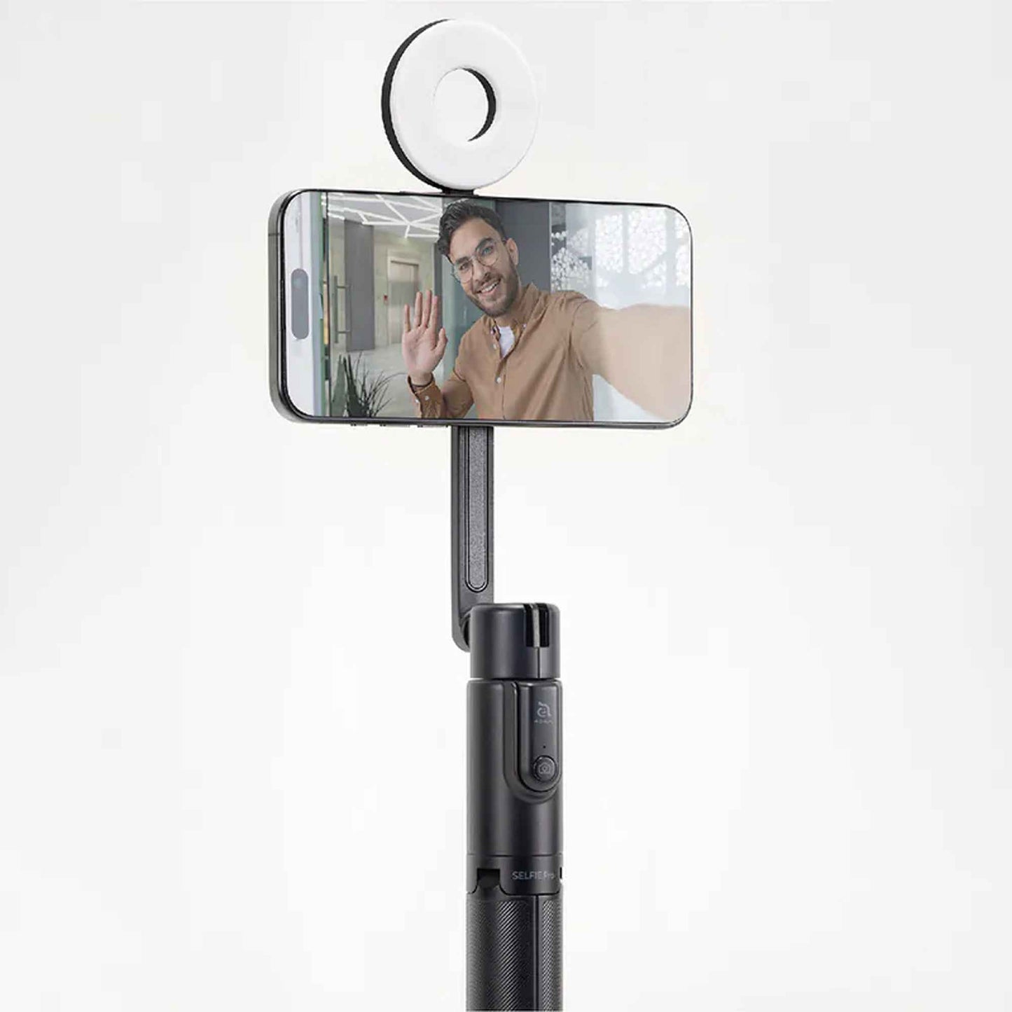 ADAM Elements SELFIE Pro Wireless Bluetooth Tripod Selfie Stick (1335mm) + SELFIE Light