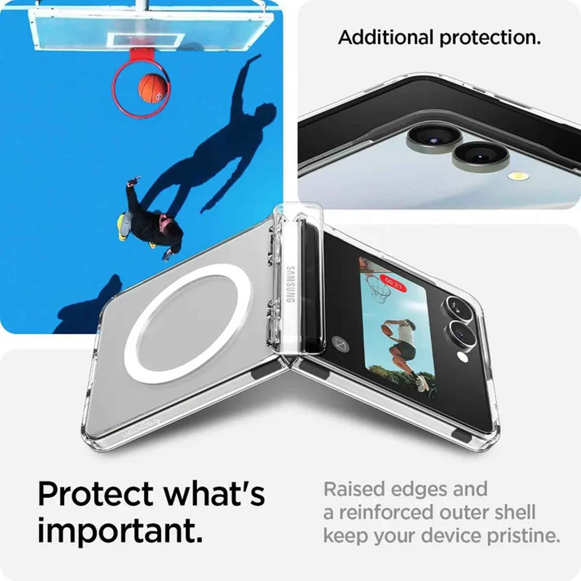Spigen Ultra Hybrid Pro MagFit for Samsung Galaxy Z Flip 7 Magnetic Case