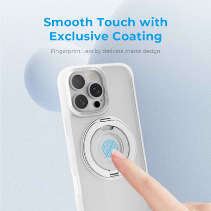 Hoda ROUGH Magnet with 360° Foldable Rotating Ring-holder Stand for iPhone 16 Series