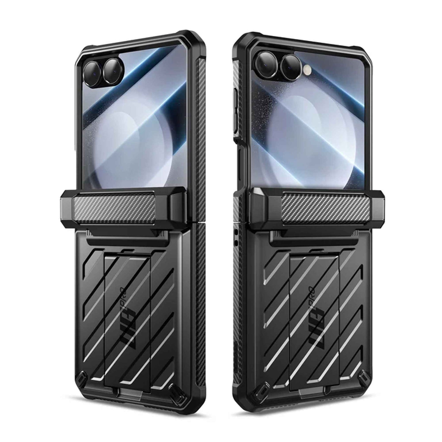 SUPCASE UB Pro for Samsung Galaxy Z Flip 7 with Build-in Screen Protector Hinge Kickstand and Clip Holster Included