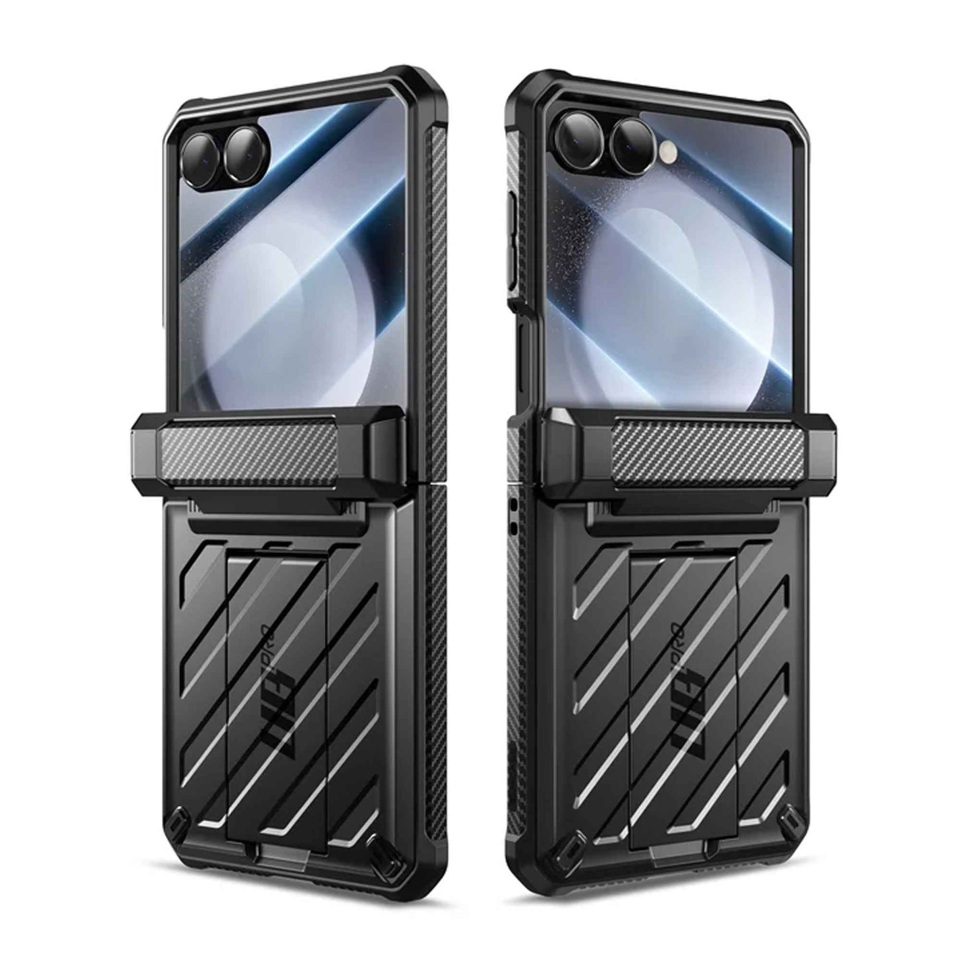 SUPCASE UB Pro for Samsung Galaxy Z Flip 7 with Build-in Screen Protector Hinge Kickstand and Clip Holster Included