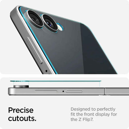 [2 Pack] Spigen Tempered Glass Glas.tR EZ Fit Pro HD for Samsung Galaxy Z Flip 7