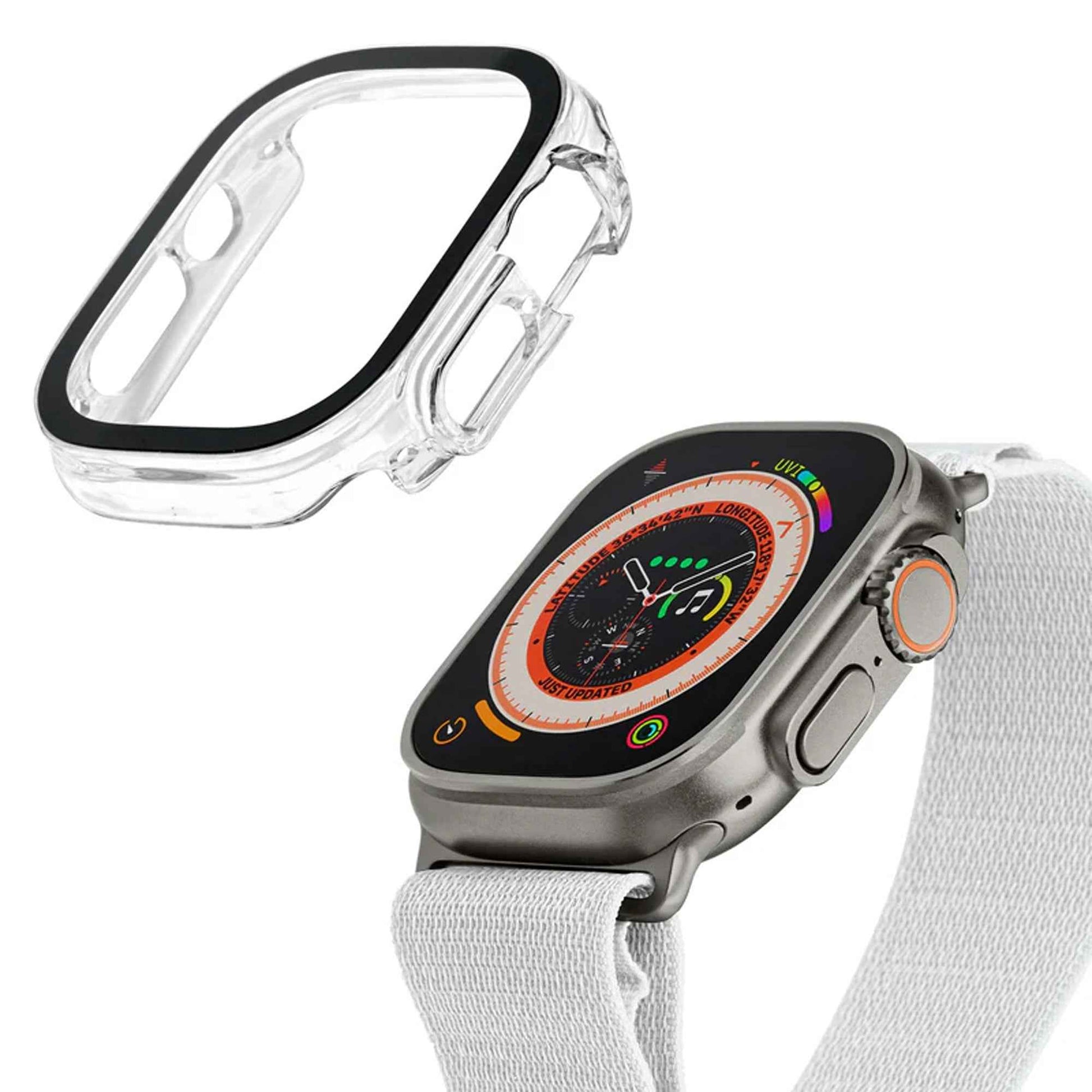 Laut Shield Case for Apple Watch Ultra 2/ Ultra 1 / Series 9 / 8 / 7 ( 49mm / 45mm / 41mm ) - Clear