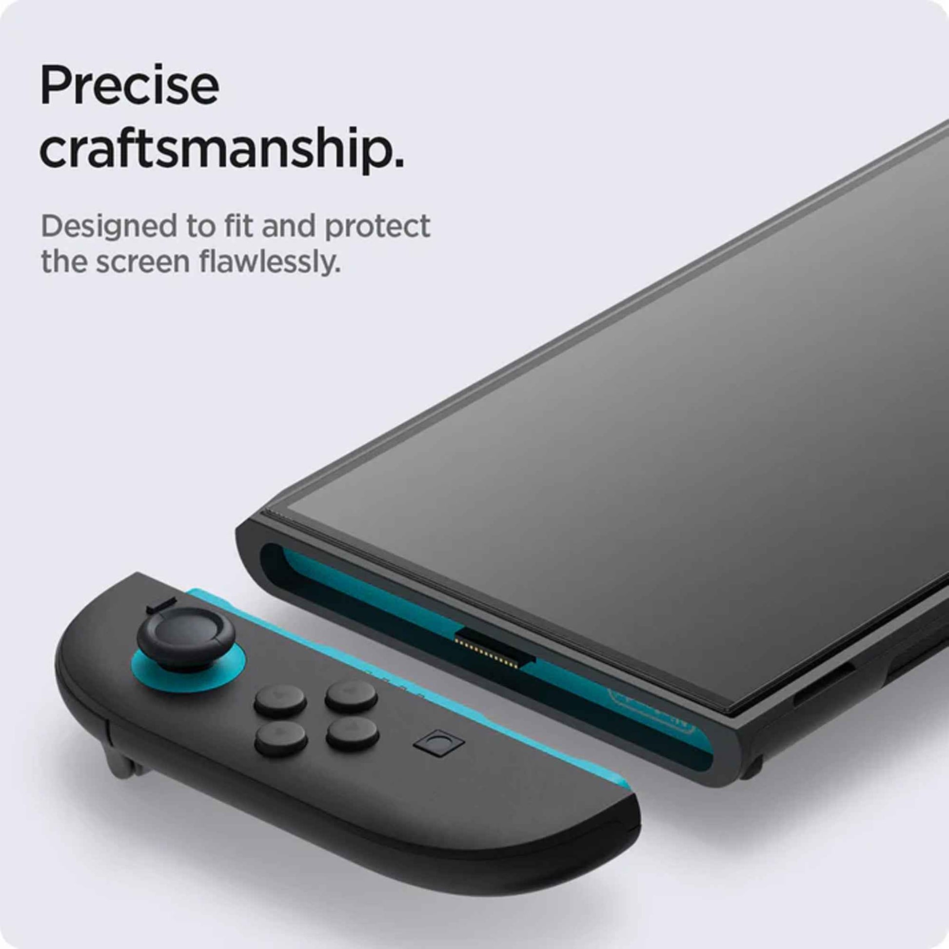 [2 Pack] Spigen Tempered GLAS.tR EZ Fit for Nintendo Switch 2 with Auto-alignment Installation Tray
