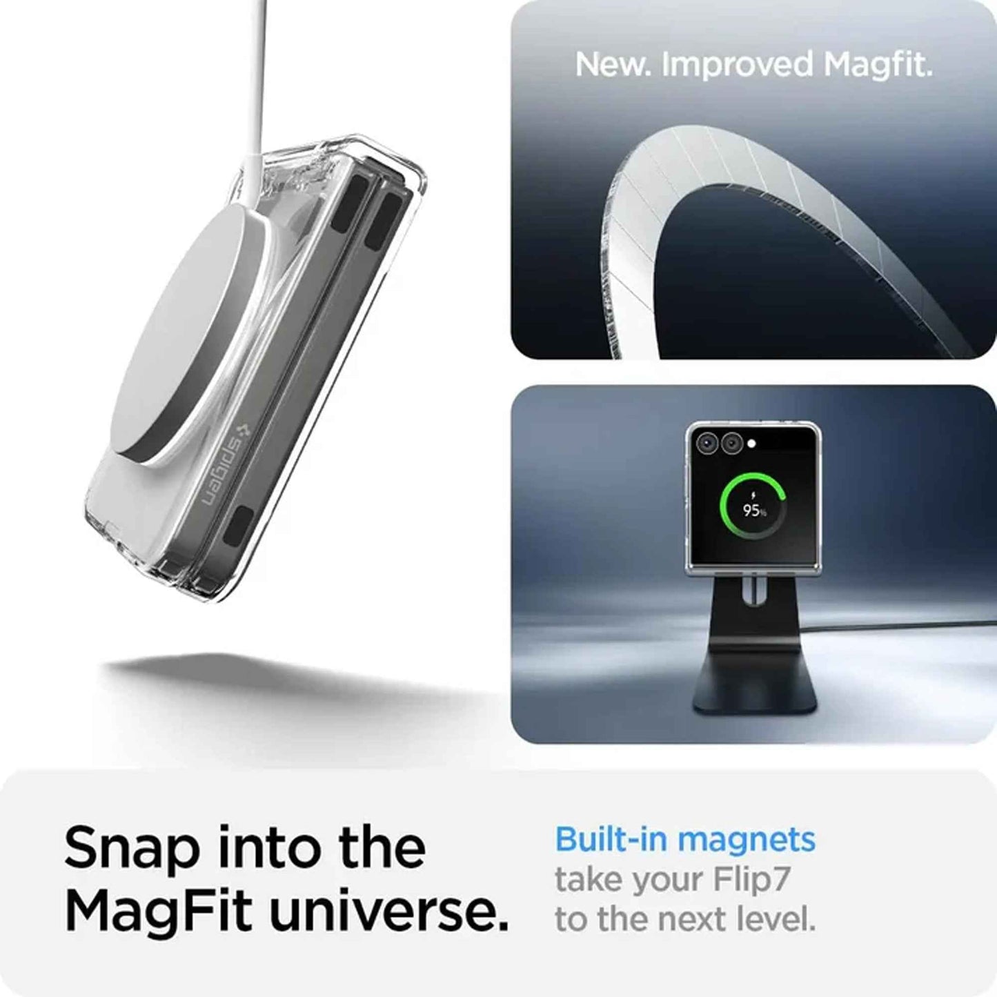 Spigen Ultra Hybrid Pro MagFit for Samsung Galaxy Z Flip 7 Magnetic Case