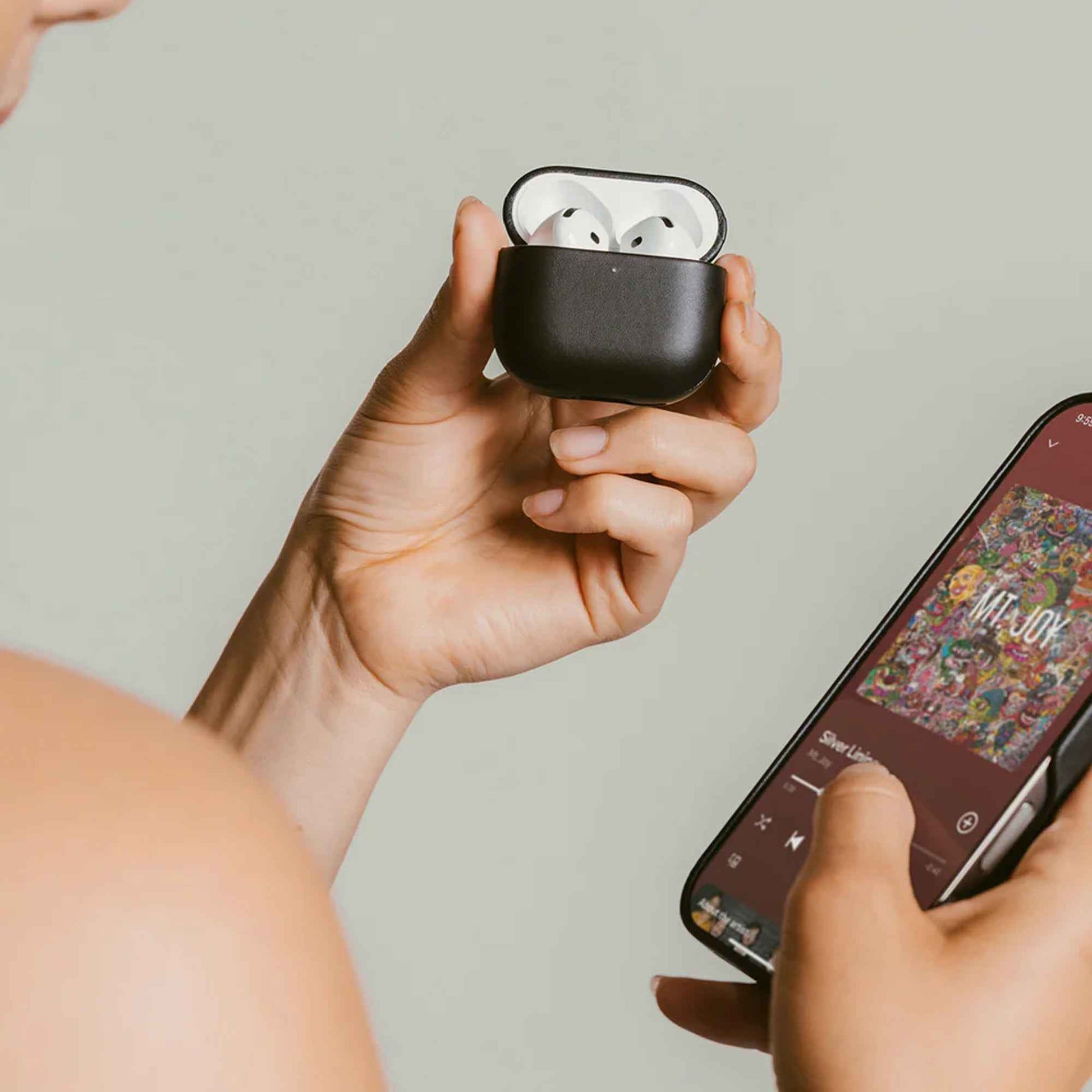 Nomad Modern Leather Case for AirPods 4 - Nomad Leather