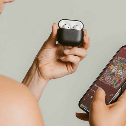 Nomad Modern Leather Case for AirPods 4 - Nomad Leather