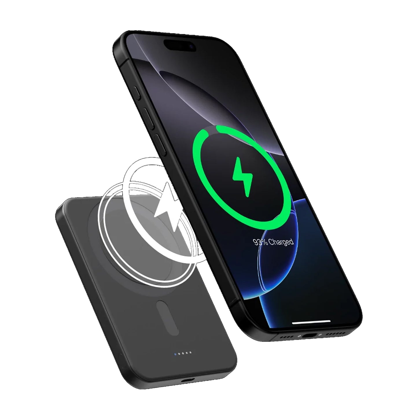 PITAKA Aramid Fiber Qi2 Wireless Magnetic Power Bank 5,000mAh 15W.