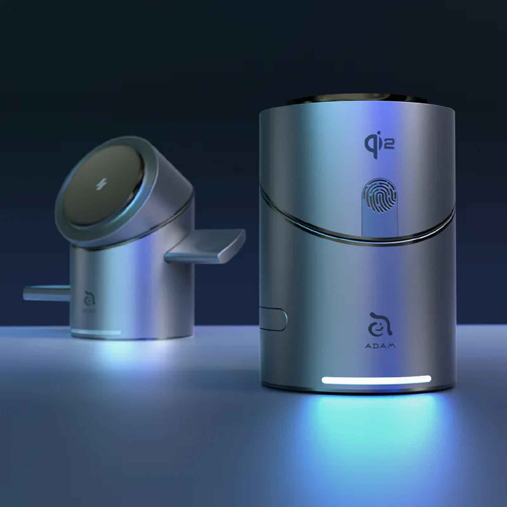 ADAM Elements Mag Tube Qi2 3-in-1 Intelligent Charging Station
