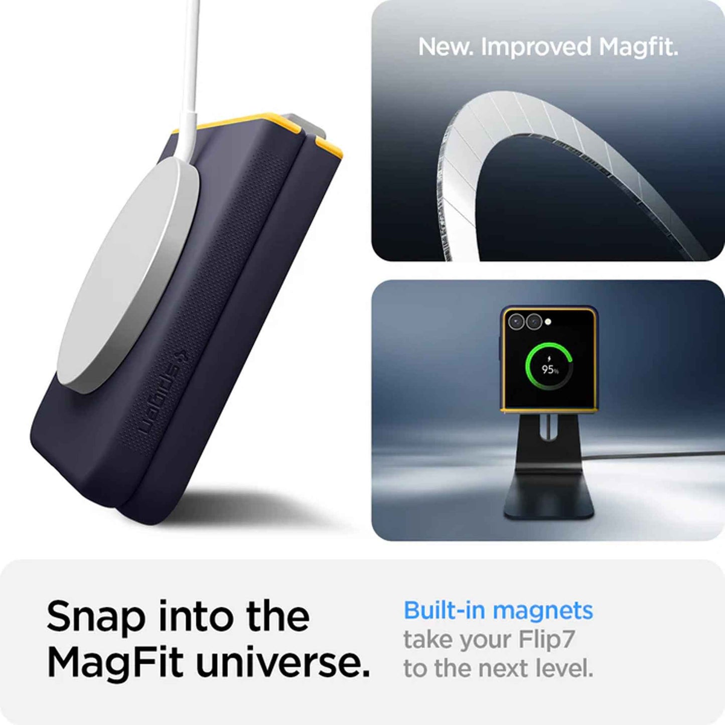 Spigen Nano Pop MagFit for Samsung Galaxy Z Flip 7 - Silicone Magnetic Case
