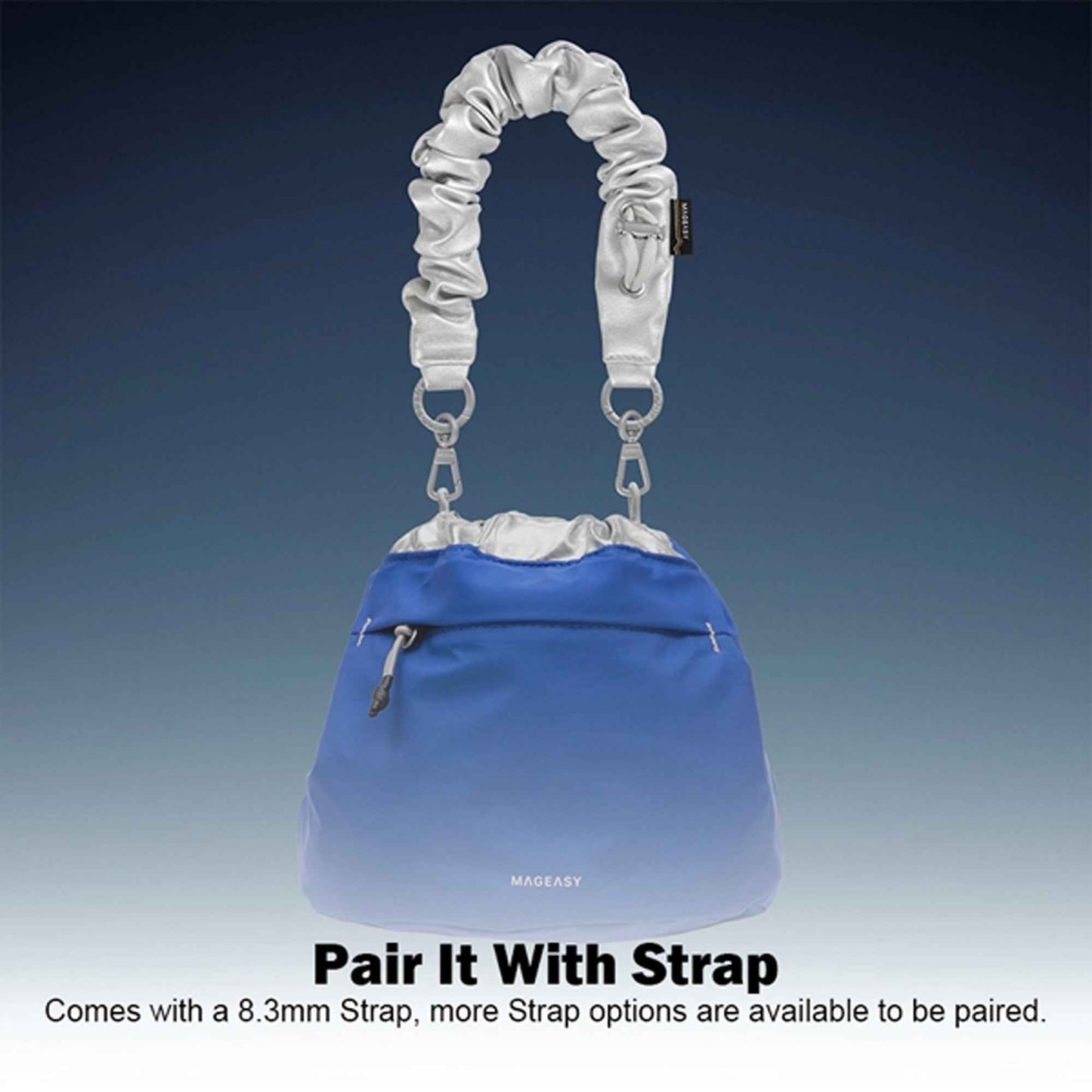 MAGEASY Flip Bucket Crossbody Bag + Strap Phone Lanyard 8.3mm - Forexengineer