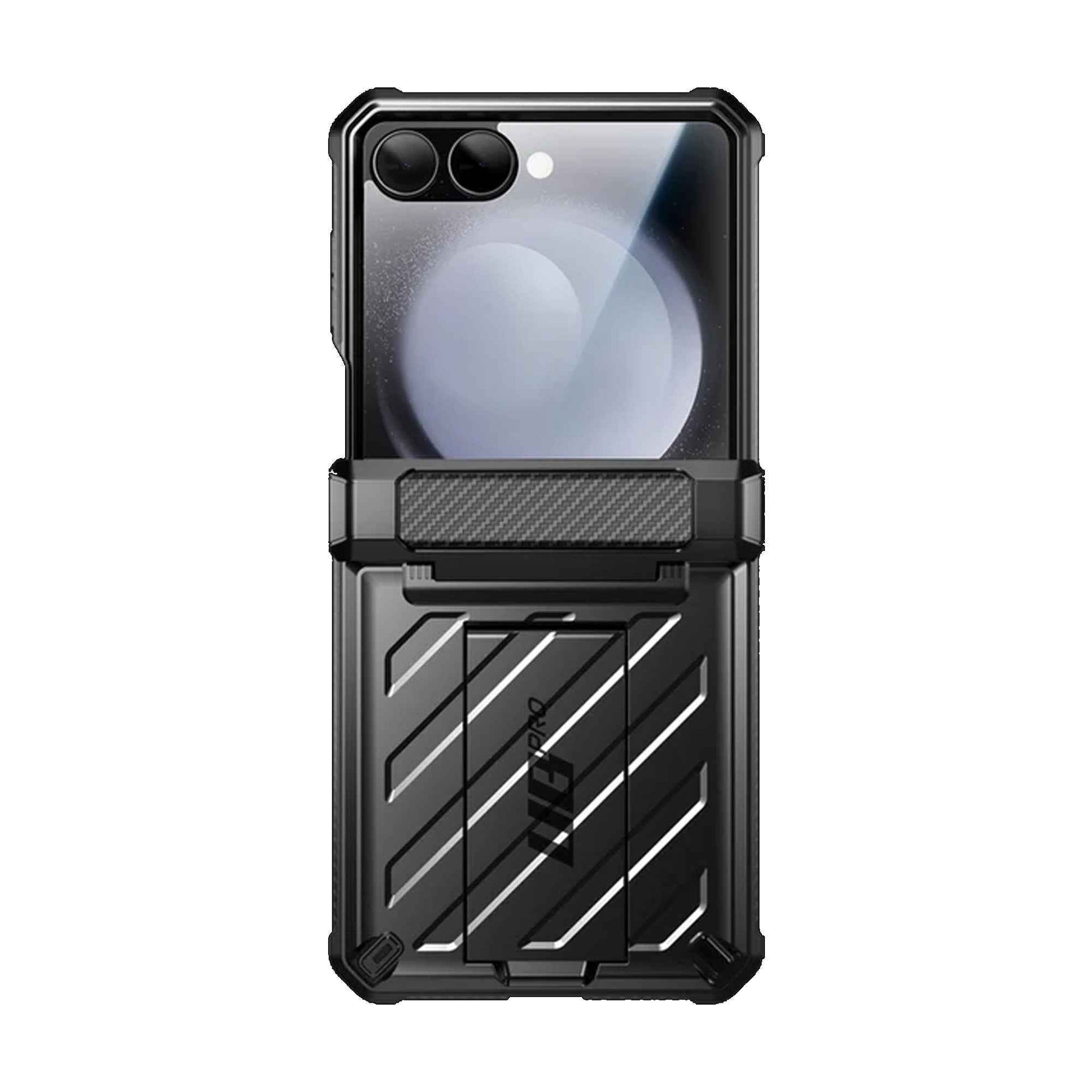 SUPCASE UB Pro for Samsung Galaxy Z Flip 7 with Build-in Screen Protector Hinge Kickstand and Clip Holster Included